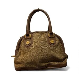 Borbonese by Redwall Brown Top Handle Satchel โ Excellent Condition